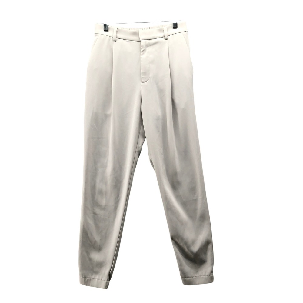 Uniqlo Draped Jogger Dress Pants Womens XS Light Gray Pleated High Rise